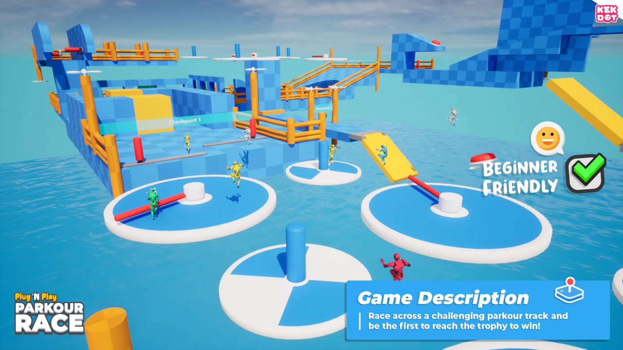 Parkour Race - Multiplayer Blueprint Game Template - Platformer - By Kekdot📱 - изображение 2